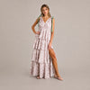 Floral Tie-Shoulder Maxi Dress