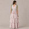 Floral Tie-Shoulder Maxi Dress