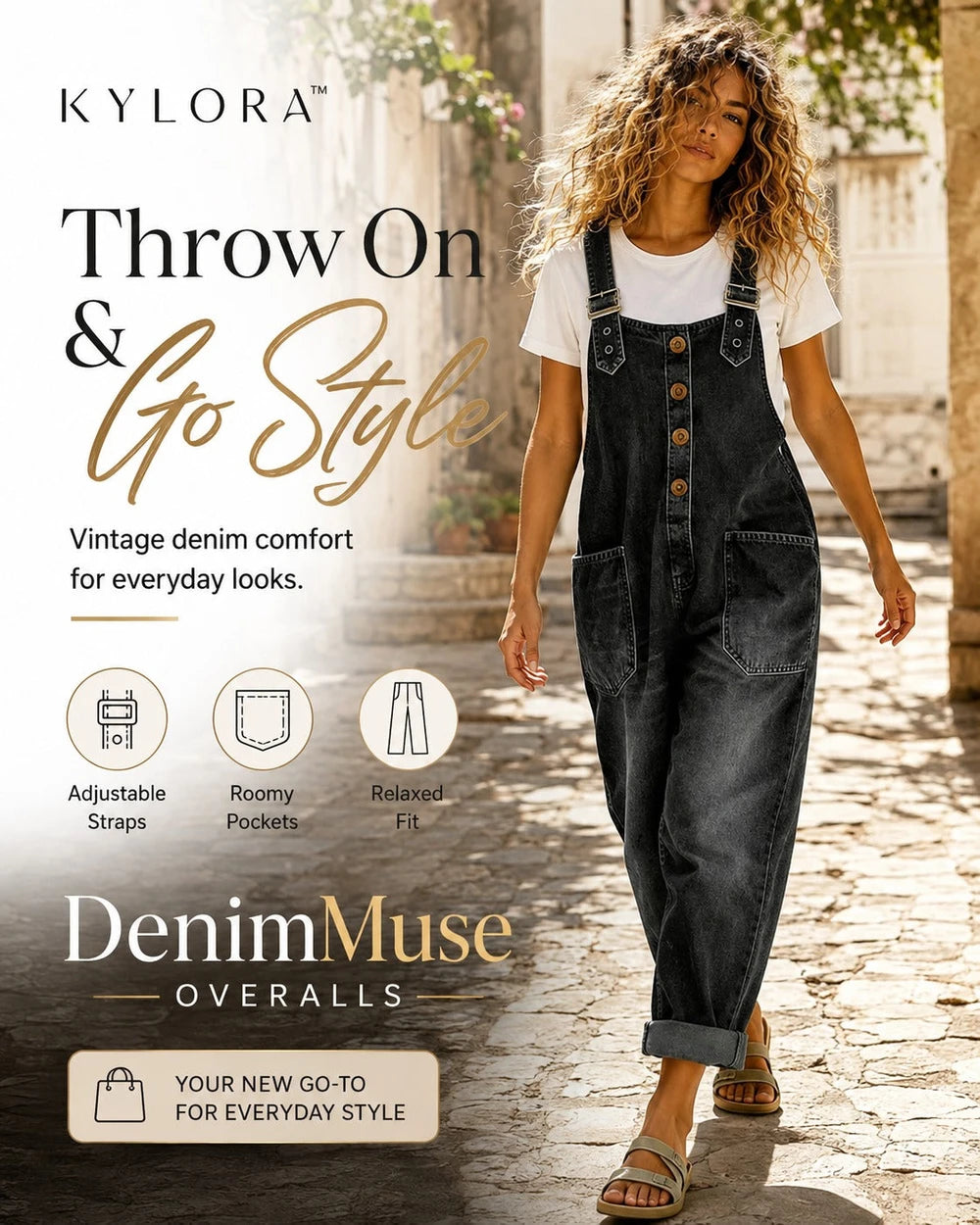 Kylora DenimMuse Overalls