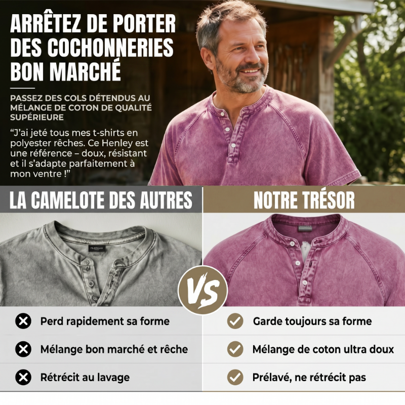 ⭐ Chemise Homme Col Mao Premium – Légère, Respirante & Élégante pour l’Été ✨