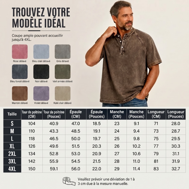⭐ Chemise Homme Col Mao Premium – Légère, Respirante & Élégante pour l’Été ✨