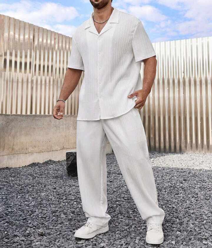 Casual Loose Fit Shirt Sets