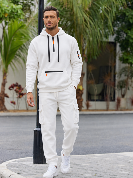 🍂Men’s Hooded Two-Piece Set – Relaxed-Fit Top & Pants for Fall & Winter