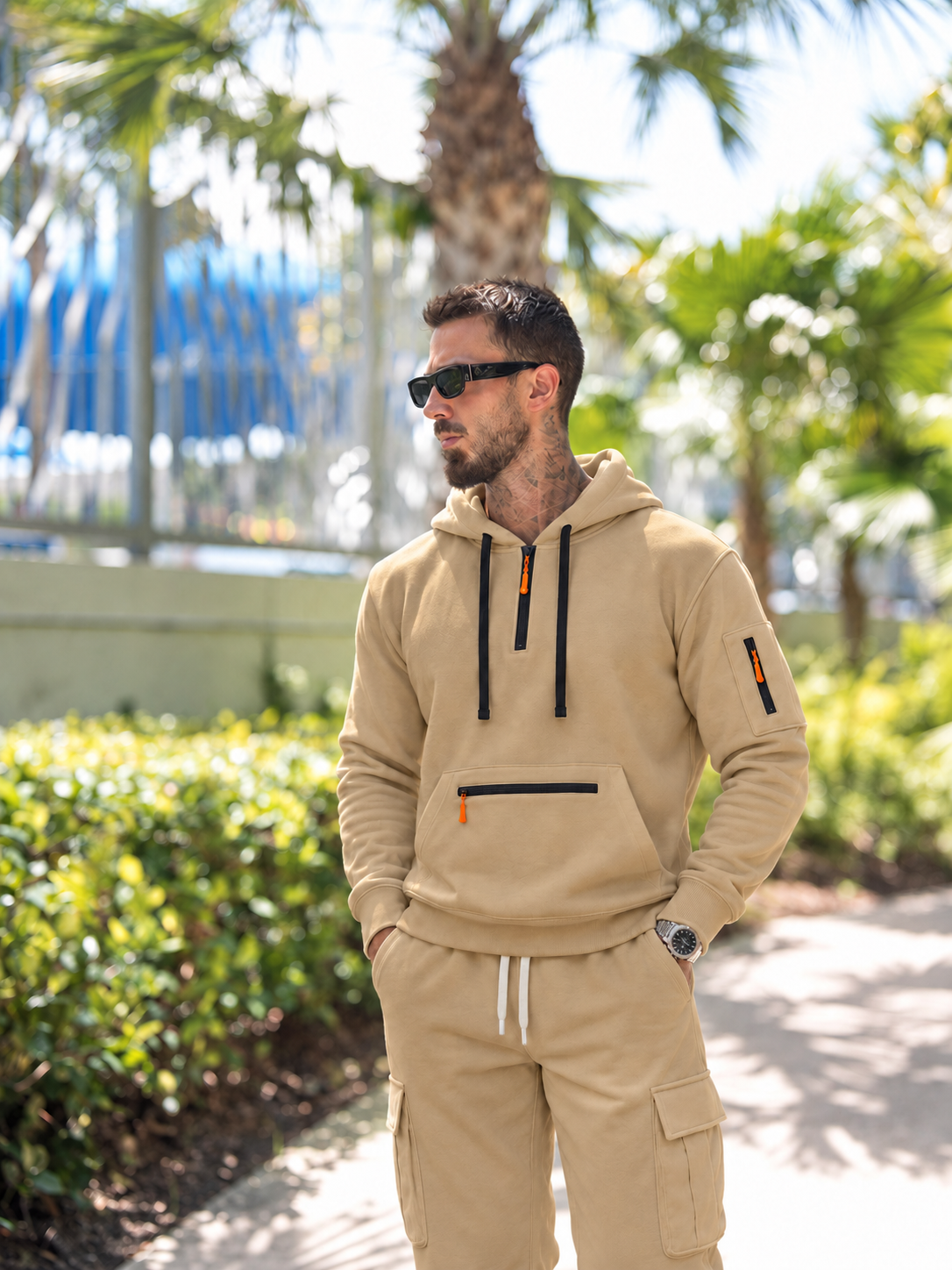 🍂Men’s Hooded Two-Piece Set – Relaxed-Fit Top & Pants for Fall & Winter