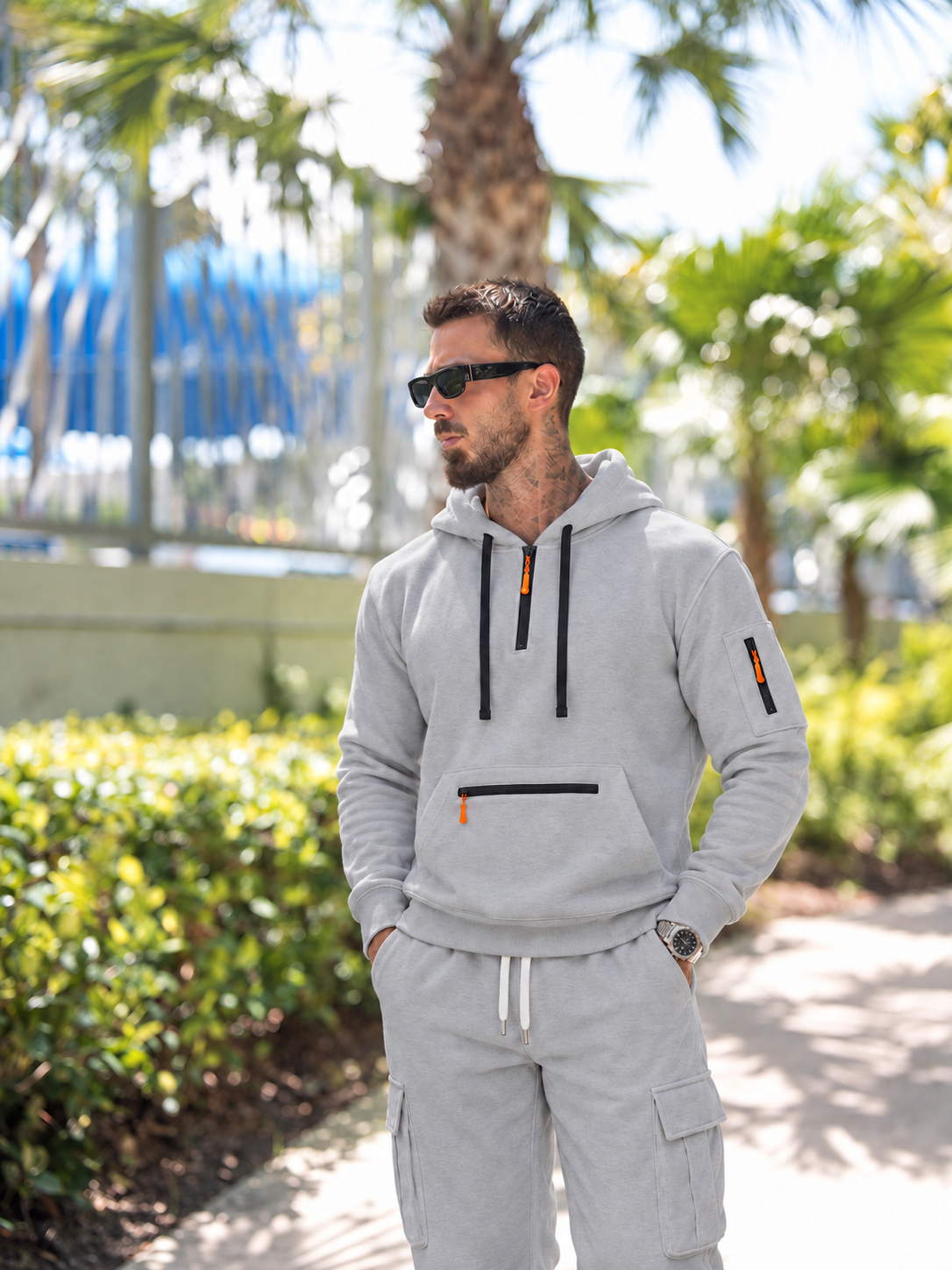 🍂Men’s Hooded Two-Piece Set – Relaxed-Fit Top & Pants for Fall & Winter