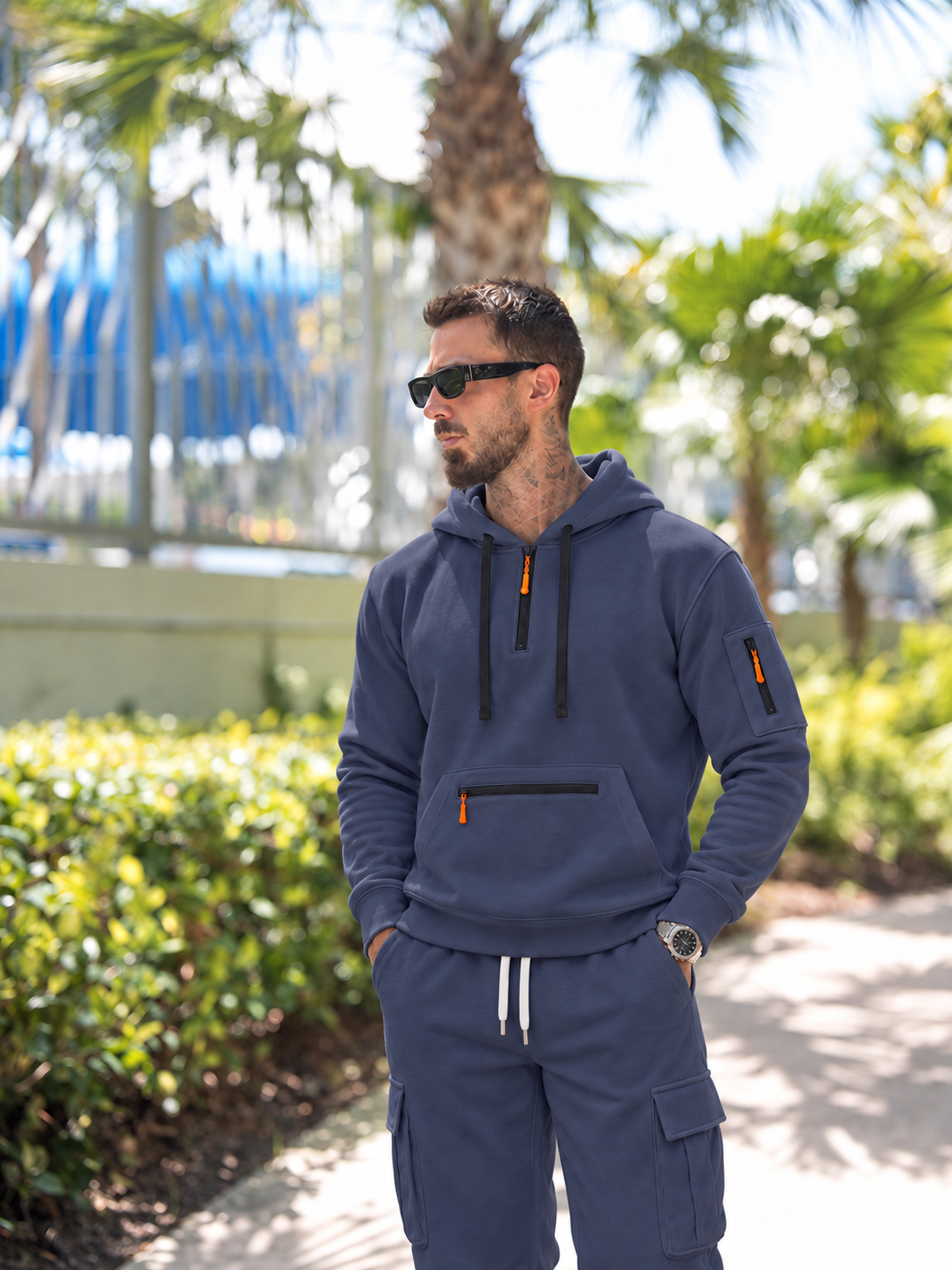 🍂Men’s Hooded Two-Piece Set – Relaxed-Fit Top & Pants for Fall & Winter