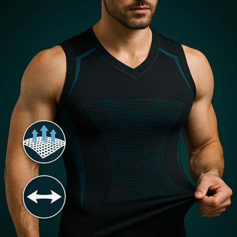 Men’s Compression Tank Top – Breathable Quick-Dry Athletic Base Layer