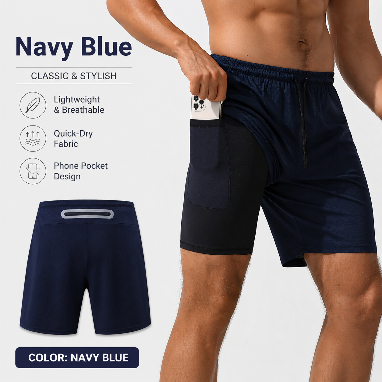 RITUAL 2 in 1 RUNNING SHORTS